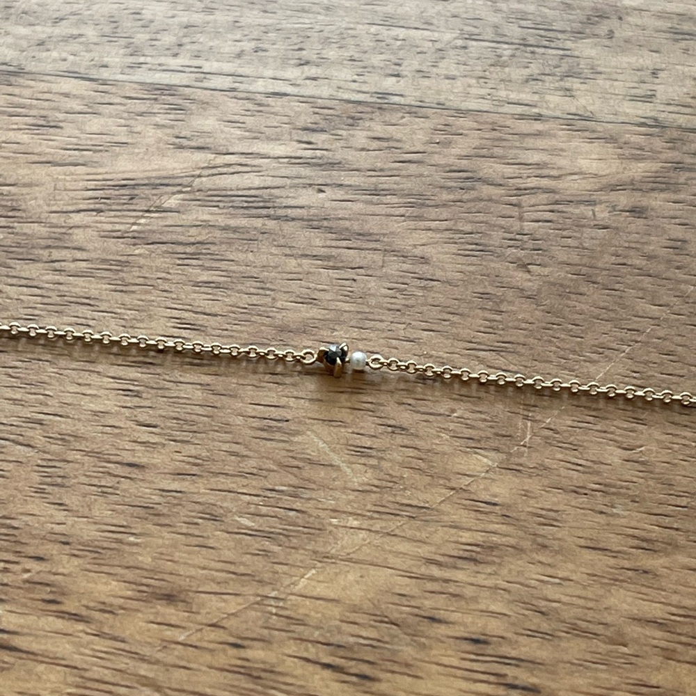 Catbird Black Diamond Dewdrop Bracelet